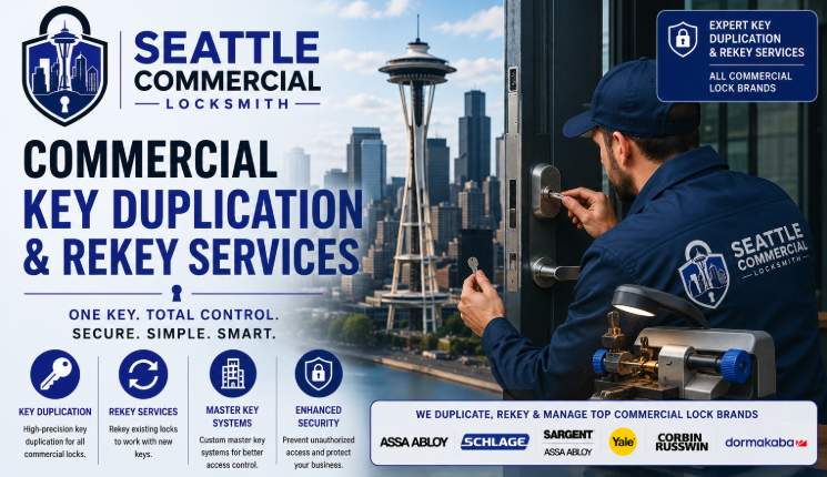 Commercial Key Duplication and Rekey Services seattle